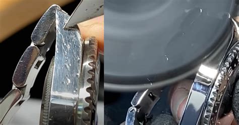 removing scratches from rolex watch.